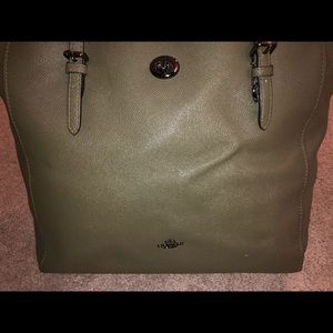 Coach purse In olive green
